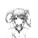 hatsune miku  tattoo design idea