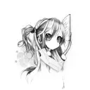 hatsune miku  tattoo design idea