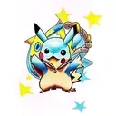 pikachu tattoo design idea