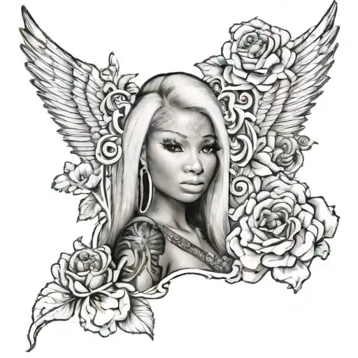 Nicki Minaj tattoo design idea