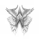 blunt with wings getting smoked  tattoo design idea