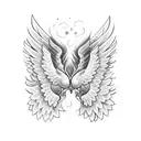 blunt with wings getting smoked  tattoo design idea