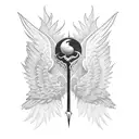 blunt with wings getting smoked  tattoo design idea