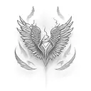 blunt with wings getting smoked  tattoo design idea