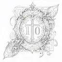 "1 Corinthians 15:10" tattoo design idea