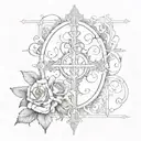 "1 Corinthians 15:10" tattoo design idea