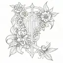 1 Corinthians 15:10  tattoo design idea
