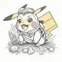 pokemon pikachu shocked pikachu meme tattoo design idea