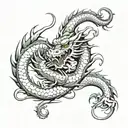 shenron and slyfer tattoo design idea