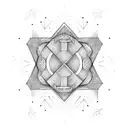 the word JOY tattoo design idea