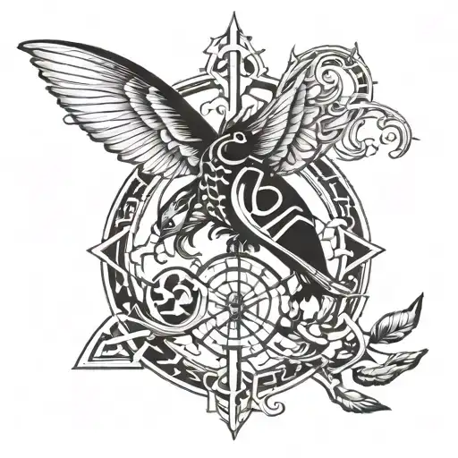 It is a symbol of programming and a symbol of change and a symbol of effort tattoo design idea
