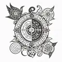 It is a symbol of programming and a symbol of change and a symbol of effort tattoo design idea