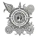 It is a symbol of programming and a symbol of change and a symbol of effort tattoo design idea