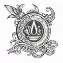It is a symbol of programming and a symbol of change and a symbol of effort tattoo design idea