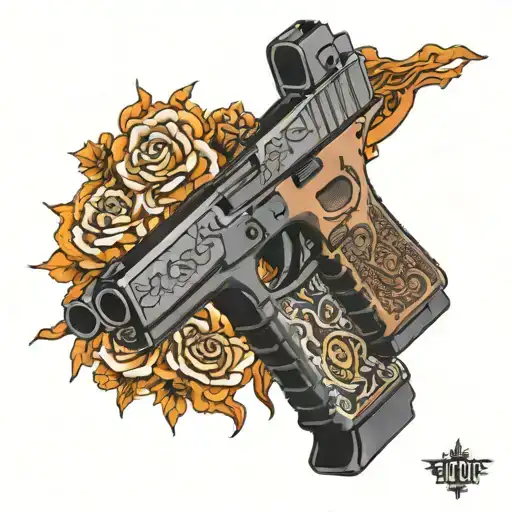 Glock 19 tattoo design idea