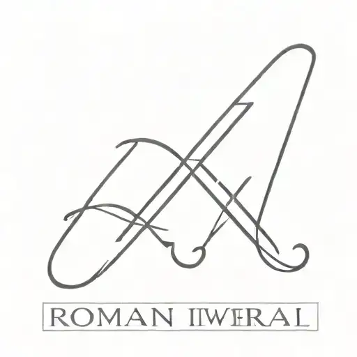 2003 roman numeral tattoo design idea