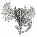 berserk symbol tattoo design idea