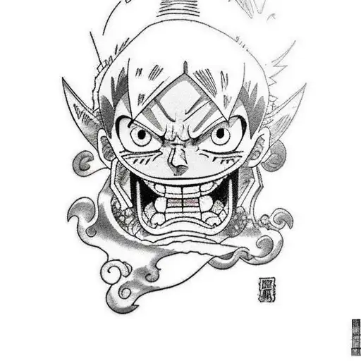 luffy, Goku,  tattoo design idea