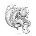 one piece e dragon ball tattoo design idea