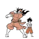 luffy, Goku,  tattoo design idea