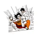 luffy, Goku,  tattoo design idea