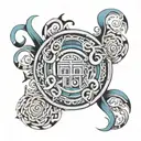 Greek Meander tattoo design idea