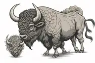 buffalo tattoo design idea
