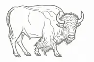 buffalo tattoo design idea