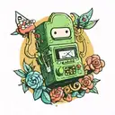bmo adventure time tattoo design idea