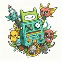 bmo adventure time tattoo design idea