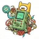 bmo adventure time tattoo design idea