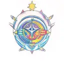 Aquarius constellation  tattoo design idea