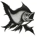 marlin tattoo design idea