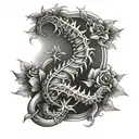 Spinal tattoo design idea