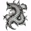 Spinal tattoo design idea