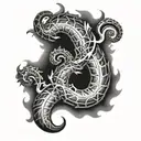 Spinal tattoo design idea