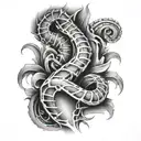 Spinal tattoo design idea