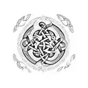 Rune celtic tattoo design idea