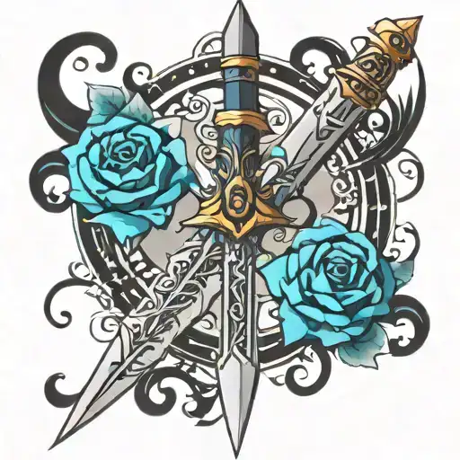 Dagger tattoo design idea