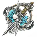 Dagger tattoo design idea