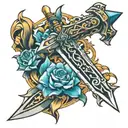 Dagger tattoo design idea