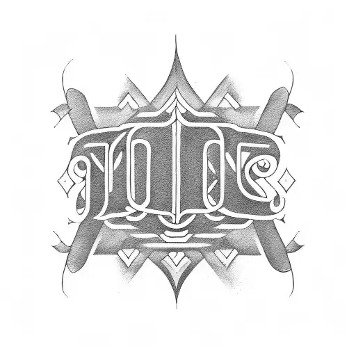 a tattoo of text for grandson and grandma tattoo design idea