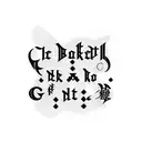 a tattoo of text for grandson and grandma tattoo design idea