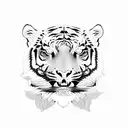 climbing tiger tattoo design idea
