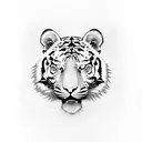 climbing tiger tattoo design idea