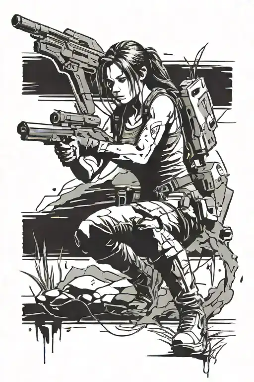 tomb raider, the master chief sleeve tattoo tattoo design idea