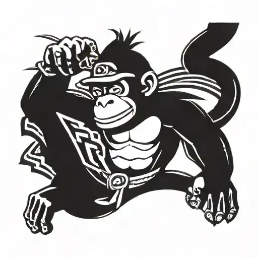 Diddy Kong tattoo design idea