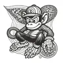 Diddy Kong tattoo design idea