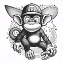 Diddy Kong tattoo design idea