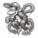 Diddy Kong tattoo design idea